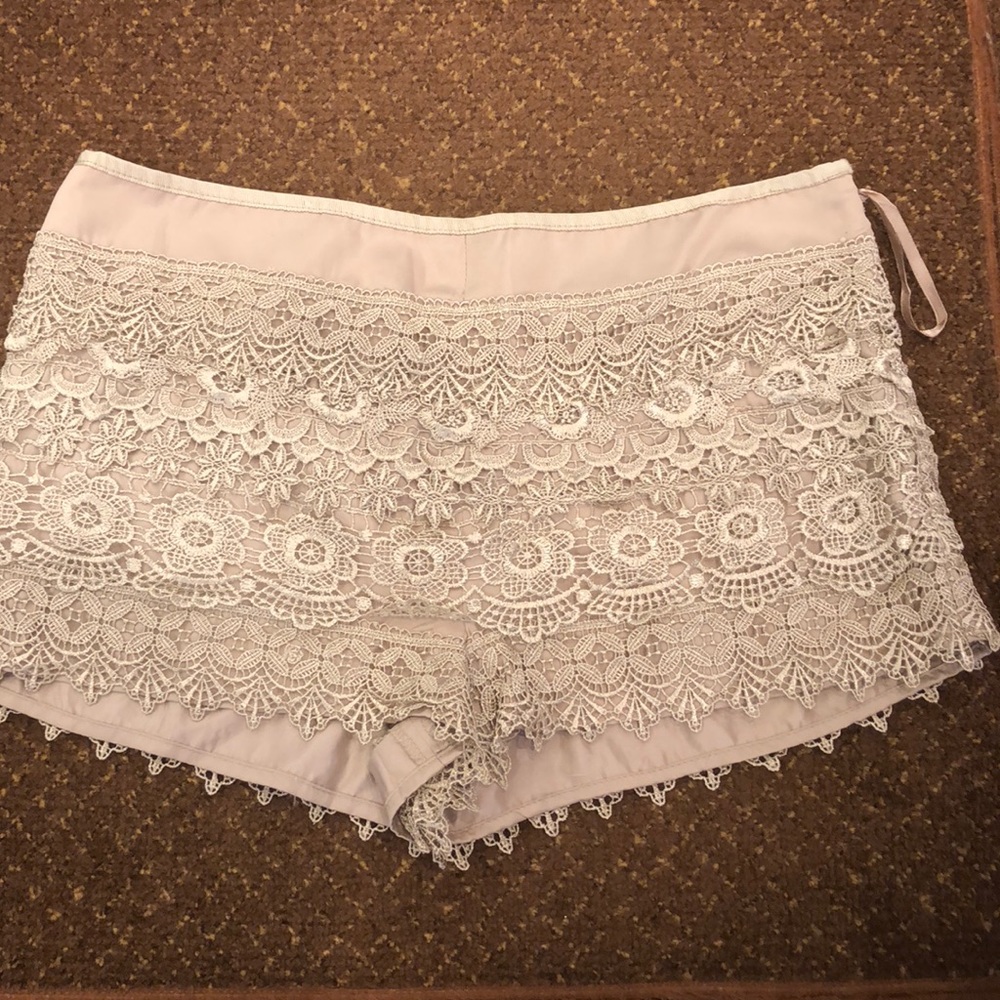 Lace tiered shorts. Good condition